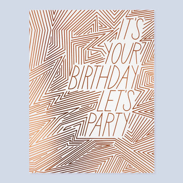 Let’s Party Birthday Card