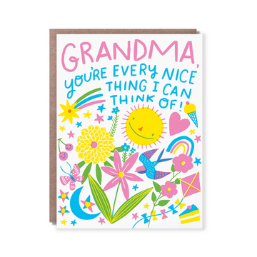 Every Nice Thing Grandma Card