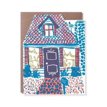 Birthday Party House Card