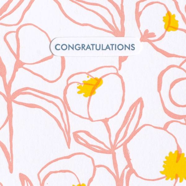 Big Flower Congratulations Card