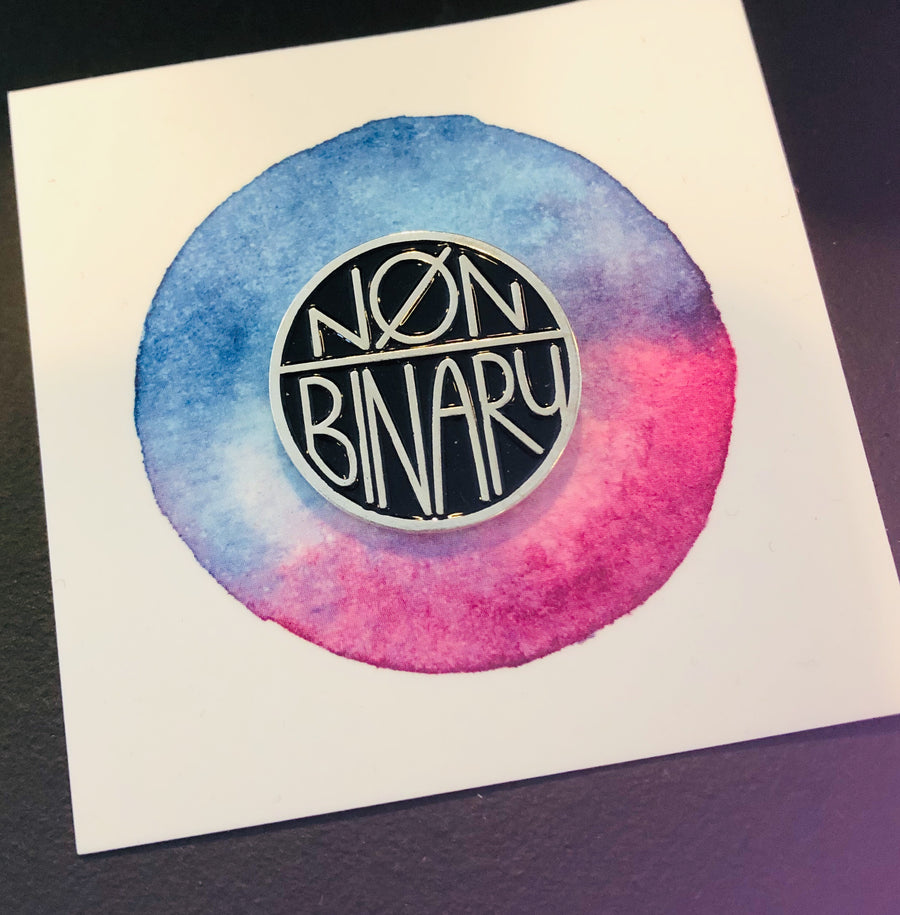 Nonbinary  Enamel Pin