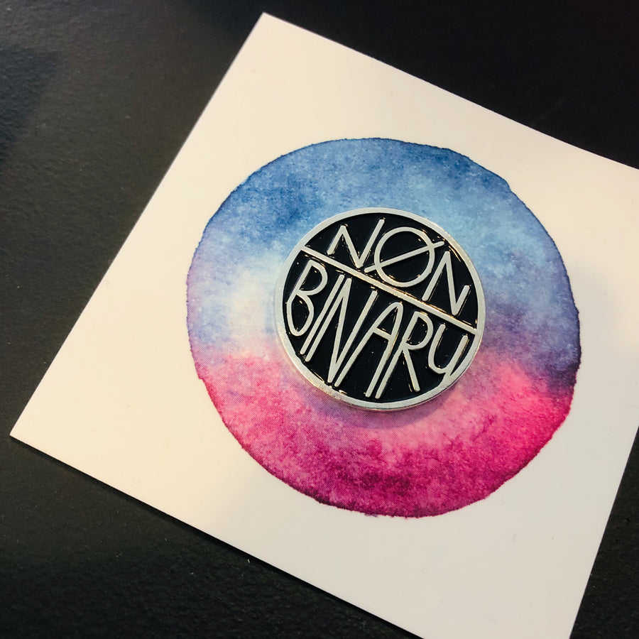 Nonbinary  Enamel Pin